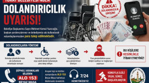 Tokat Belediyesi’nden Dolandırıcılık Uyarısı: “Adımız Kullanılarak Para İsteniyor”