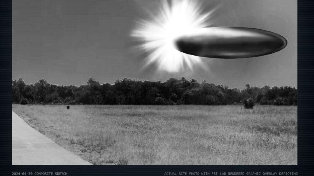 Gökyüzünde Aniden Belirdi 60 metrelik UFO