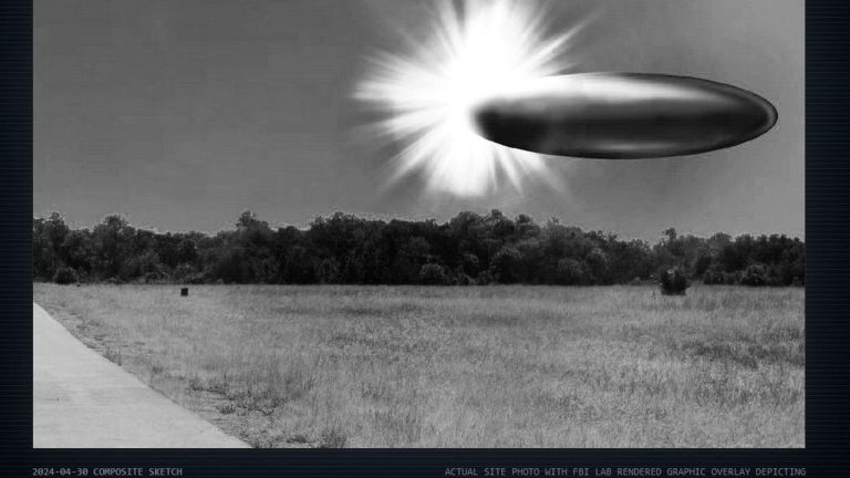 Gökyüzünde Aniden Belirdi 60 metrelik UFO